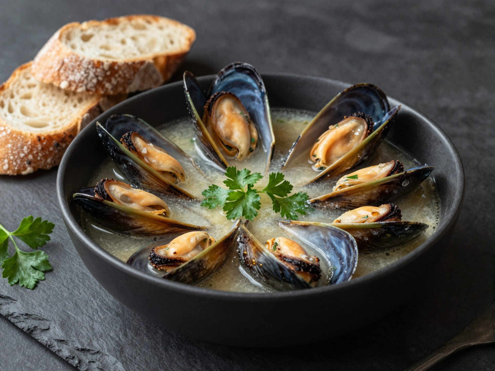 White Wine Mussels
